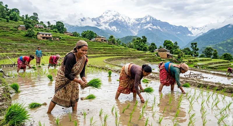 देशभर ७३.६१ प्रतिशत धान रोपाइँ सम्पन्न