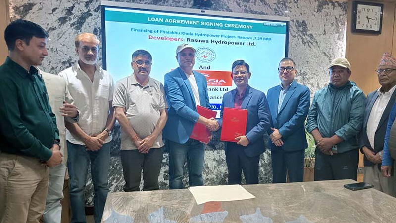 फलाखु खोला जलविद्युत आयोजनामा ९५ करोड २० लाख लगानी सुनिश्चित