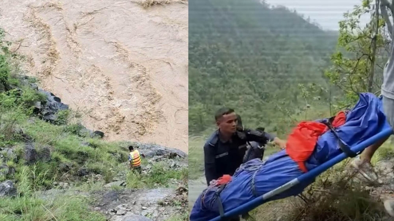 दैलेख दुर्घटना अपडेट: एक जनाको मृत्यु, हराएका यात्रुको कर्णालीमा खोजी जारी