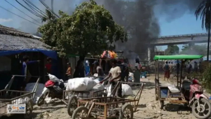 म्यानमारको रखाइनमा सेनाको हवाई आक्रमण, ४९ जनाको मृत्यु