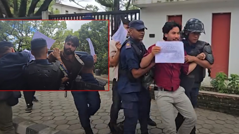 'नेपो बेबी' भन्दै शिक्षामन्त्रीविरुद्ध नाराबाजी गर्ने विद्यार्थी पक्राउ