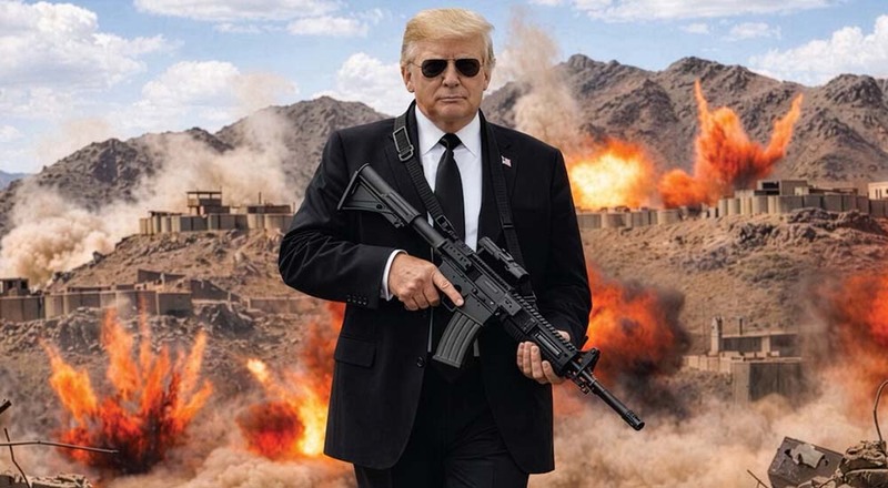 राइफल बोकेको तस्वीर शेयर गर्दै ट्रम्पले इरानलाई दिए यस्तो चेतावनी