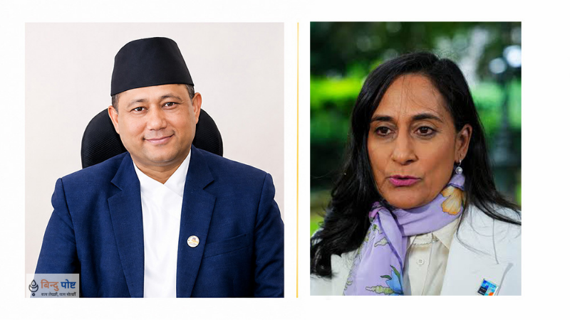 परराष्ट्रमन्त्री खनालसँग क्यानडाका विदेशमन्त्री आनन्दको टेलिफोन वार्ता