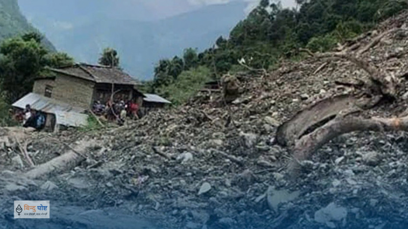 बागलुङमा पहिरोमा परी १० जनाको मृत्यु, एक अझै बेपत्ता