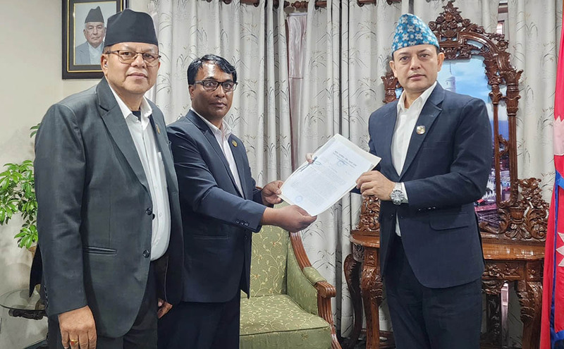 सभामुख अर्यालसँग दलित संघर्ष समितिका पदाधिकारीको भेटवार्ता